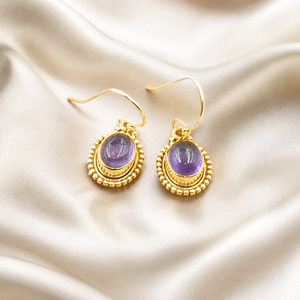 Natural Amethyst <b>Dangle</b> <b>Earrings</b> 925 Sterling Silver Handmade Boho Vintage Drop <b>Earrings</b> Women Gemstone Jewelry Christmas gift - Product Image 6