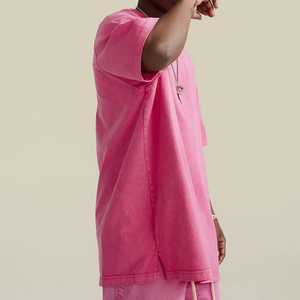 Personnalisé Plus Size Hommes Drop Shoulder 100% Épais T-shirt Épais Poids Lourd Oem Boxy Blanc Poids Lourd Coton T-shirt Surdimensionné - Product Image 4