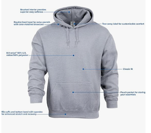 Men's Hoodie Sweatshirt 100% Cotton Zipper-Up Oversized Fit Pocket Custom Logo Embroidery Eco-Friendly <b>Winter</b> Wear Plain Dyed - Product Image 3