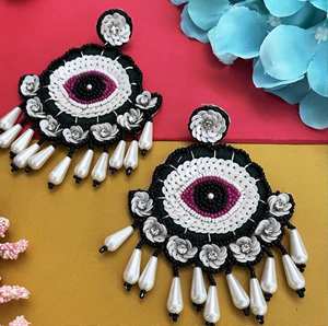 Pendientes de cuentas para ojos y labios, hechos a mano, personalizados, con múltiples cuentas, para mujer, para fiestas festivas, al mejor precio - Product Image 6