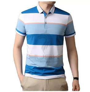Polo de marca personalizada de alta calidad 100% algodón, venta al por mayor, Camiseta lisa de manga corta para hombre, Polo de verano - Product Image 1