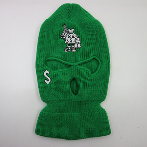 Cagoule d'hiver avec logo personnalisé, masque de ski en tricot chaud, cagoule avec broderie, ski d'hiver personnalisé avec logo - Product Image 4