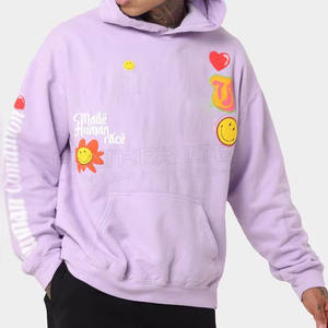 2024 sweats à capuche d'impression bouffante sur mesure sweat à capuche de couleur unie vêtements décontractés sweats à capuche d'impression bouffante à vendre - Product Image 1