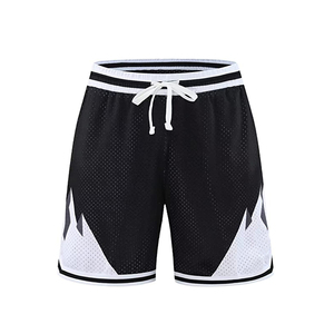 Wholesale 100% Polyester Mesh <b>Shorts</b> <b>for</b> Adults Sublimated <b>Knee</b> <b>Length</b> Beachwear/Sleepwear Quick Dry Mid Waist Solid Pattern - Product Image 1