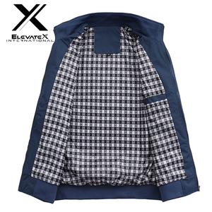 Chaqueta Bomber de Verano de Primera Calidad, Personalizada, de Lona de Alta Gama, Informal, con Cierre, Sólida, Ecológica, Impermeable y Resistente al Viento para Hombre - Product Image 4