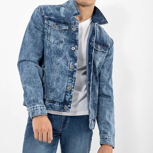 Vestes en jean décontractées pour hommes de haute qualité - Teinture unie, ajustables, écologiques et respirantes, 100% coton - Product Image 1