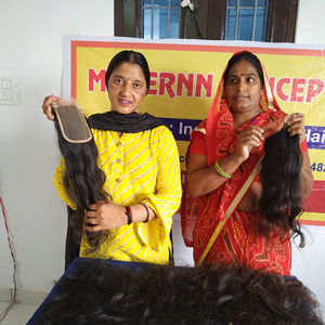 100% naturel non traité noir 2*6 Hd dentelle fermeture ondulé Temple indien Extensions de cheveux humains sans enchevêtrement pas cher cheveux humains - Product Image 4