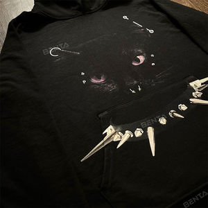 Sweat à capuche de haute qualité, impression graphique personnalisée, sweat à capuche streetwear, coton lourd, sweat à capuche surdimensionné personnalisé, fabricant - Product Image 3