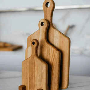 Tabla de cortar de madera de acacia al por mayor de alta calidad, tabla de cortar rectangular ecológica con mango para uso en la cocina - Product Image 6