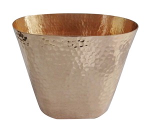 Oval Hammered Bucket Pure Copper Metal <b>Drinkware</b> <b>Accessories</b> for Bar Use - Product Image 1