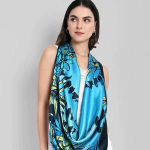 Customized Satin Printed <b>Scarf</b> Fabric With Private Label Branding For Corporate Events Business Gifts And Marketing - Product Image 1