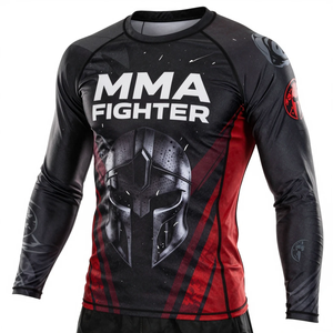 Servicio OEM Personalizado, Camiseta de Compresión para Artes Marciales Mixtas (MMA) con Mangas Largas, para Hombre, de la Mejor Calidad, para Entrenamiento - Product Image 3