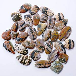 Cabochon multi-formes de jaspe océanique naturel de haute qualité en vrac matériau de quartz pour la fabrication de bijoux - Product Image 4