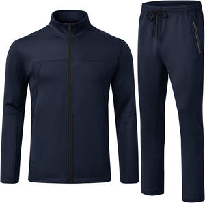 Ensemble de survêtements pour hommes de haute qualité avec logo personnalisé en vente en gros imprimé survêtement d'entraînement motif solide automne écologique - Product Image 6