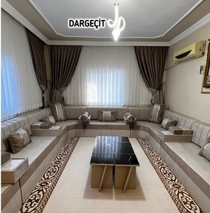 Conjunto de Sala de Estar Tradicional Árabe Majlis |   Tapicería de Tela, Plegable, Extensible, Modular, Estilo Antiguo |   Personalizable |   Envío Gratuito a Todo el Mundo - Product Image 2