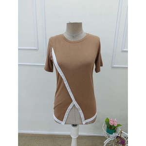 Blusa de Viscosa de Manga Corta y Cuello Redondo para Mujer de Jane, Blusa Informal de Corte Regular para Uso Diario, Tallas S-3XL - Product Image 5