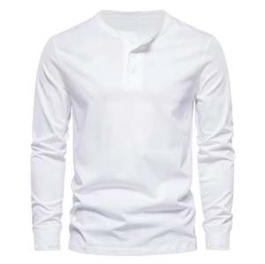T-shirt pour homme en coton uni à manches longues, de qualité supérieure, avec impression personnalisée, nouveau design, fabricant de t-shirts, vêtements de rue, en vente - Product Image 5