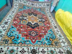 Tapis en laine de luxe, anciens, noués à la main, multicolores, faits à la main, 8x14, 9x12, ensembles de tapis de prière pour la décoration de la maison, CR36 - Product Image 4