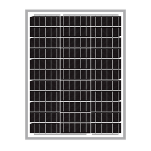 แผงโซลาร์เซลล์แบบโพลีคริสตัลไลน์ครึ่งเซลล์ Newpowa 20W รุ่น NPA20S-12I แผ่นหลังสีขาว - Product Image 1