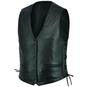 Chaleco de Cuero para Hombre, Diseño Nuevo 2025, con Botones en la Parte Delantera, Prenda Exterior Cortavientos para Otoño, para Uso en Clubes/Equipos - Precio Razonable - Product Image 1