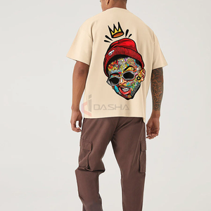 เสื้อยืดโอเวอร์ไซส์ผู้ชายเสื้อยืดผ้าฝ้าย100% พิมพ์ลายดิจิตอลกราฟิกสำหรับฤดูร้อน - Product Image 1