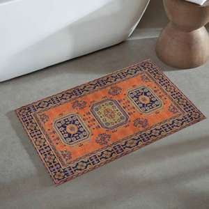 Printed Rug: Vintage Style Soft Floor Mat for Home Decor,Velvet Rug - Product Image 2