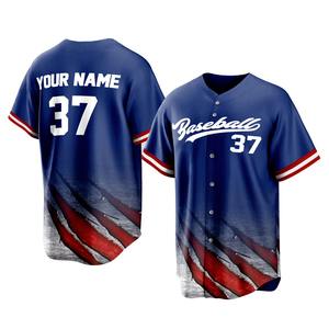 Maillots et shorts de baseball personnalisés pour adultes, respirants, 100% polyester, vêtements de softball, noms d'équipe personnalisés - Product Image 5