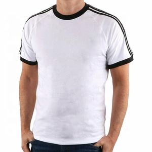 Camiseta deportiva de entrenamiento para hombre de alta calidad, camiseta de media manga, diseño de logotipo de Color personalizable, cómoda y elástica - Product Image 3