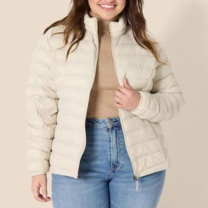 Veste matelassée légère pour femme, coupe-vent zippée, manteau d'hiver chaud et pliable pour le froid, vestes pour femme - Product Image 6