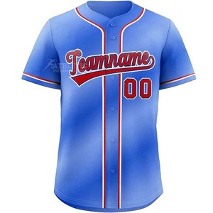 Camiseta de béisbol con logotipo personalizado, uniformes transpirables de secado rápido de poliéster 100% de alta calidad, manga corta, servicio OEM, softbol para hombres - Product Image 1