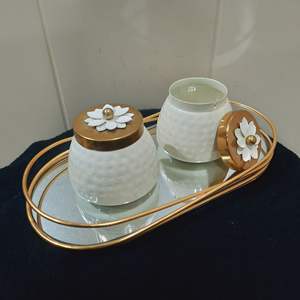 Wholesale Customizable <b>Gold</b> <b>Tray</b> Metal Dry Fruit Jar Large Plate for Home Storage & Food for Custom Designs - Product Image 2