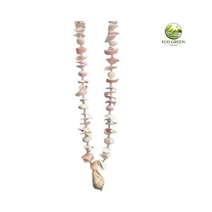 Collar de Conchas Marinas Naturales Hecho a Mano al por Mayor, Gargantilla de Cuentas Coloridas, Recuerdo de Boda en la Playa, Joyería de Verano para Surfistas - Product Image 1
