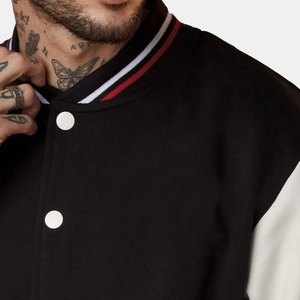 Veste universitaire pour homme en hiver, design personnalisé, durable, avec col montant et logo sur le devant, à capuche, respirante et coupe-vent, de la meilleure qualité - Product Image 5
