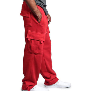 Pantalon de survêtement décontracté taille haute 100% coton avec poches logo personnalisé fournisseur OEM ODM - Product Image 4