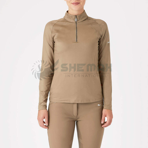 เสื้อขี่ม้าพื้นฐานการบีบอัดเกรดมืออาชีพได้รับการออกแบบรักษาความอบอุ่นของร่างกายปรับปรุงการไหลเวียนในช่วงขี่เย็น - Product Image 6