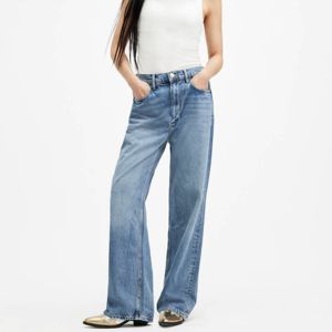 Pantalones vaqueros rectos transpirables de alta calidad para mujer, estilo callejero, lavado de arena, Vintage, superventas, nuevos pantalones de moda - Product Image 1