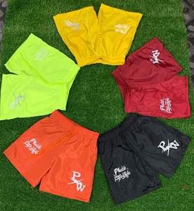 ผ้าโพลีเอสเตอร์100% ทึบย้อมสีธรรมดาแนววินเทจผ้าดิบเอวยางยืดสั้นซับเหงื่อระบายอากาศได้ดีเป็นมิตรกับสิ่งแวดล้อม2025กำหนดเอง - Product Image 6