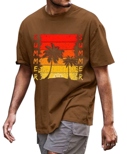 T-shirt pour homme en jersey 100% coton respirant, service OEM, impression numérique en relief surdimensionnée, taille plus, fournisseurs bangladais - Product Image 4