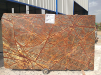 Dalles de marbre brun clair effet forêt tropicale moderne, diverses couleurs, surface polie, imperméable, pour décoration murale et de sol d'hôtel, fabriqué en Inde