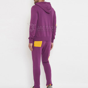 Latest Design Winter Men's <b>Tracksuit</b> Set Causal Long Sleeve Black Color <b>Plain</b> <b>Tracksuit</b> For Sale - Product Image 4