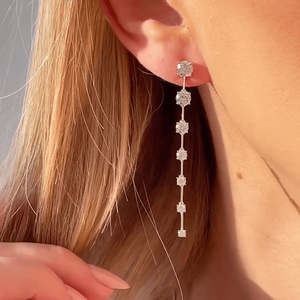 Ensemble de bijoux de mariage Hallmark Silver Elegance en or fin, or rose, perles, diamants, zircon, cristal, coquillages, pierres roses, parfait pour les fêtes - Product Image 2