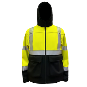Customized <b>Hi</b> <b>Vis</b> Winter Bomber <b>Jackets</b> High Visibility Reflective CE Certified Unisex Workwear for Road Safety - Product Image 2