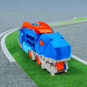 Camion de transport de dinosaures, jouet en plastique moulé sous pression, modèle de véhicule pour enfants, pour collection et jeu des garçons, Jouet Camion Dinosaure - Product Image 6