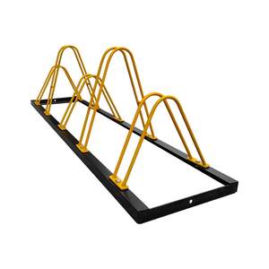 Support de stationnement pour vélos en acier, double face, éco-responsable, 40x187 cm, réglable, pour 4 vélos, idéal pour l'extérieur - Product Image 1