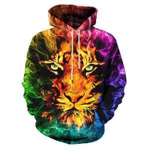 เสื้อฮู้ดผ้าฝ้ายสีเรียบสำหรับผู้ชายเสื้อผ้าฤดูหนาวพิมพ์ซับลิเมชันของพืชแบบกำหนดเอง - Product Image 3