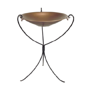 Bain d'oiseaux en cuivre fini mosaïque de qualité supérieure avec support en métal Look moderne fabriqué à la main pour balcon de jardin Utilisation extérieure décorative - Product Image 5