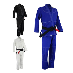 Uniforme de entrenamiento de karate para unisex y jóvenes, disponible al por mayor, tallas grandes y uniformes de karate de color sólido. - Product Image 1