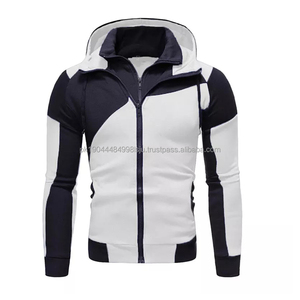Sudaderas con capucha recortadas personalizadas para hombre, Boxy Fit, ropa de calle de invierno en relieve de gran tamaño, diseño de cremallera esencial, tela 3D - Product Image 5
