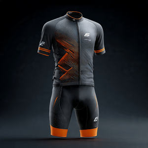 Conjunto de Jersey y Pantalones Cortos de Ciclismo para Hombre, Conjuntos de Jersey de Ciclismo de Manga Corta, Trajes de Ropa de Ciclismo - Product Image 2