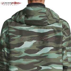 ชุดกันลมสีพื้นสำหรับผู้ชาย, ชุดกันลมมีฮู้ดปรับได้มีกระเป๋าซิปน้ำหนักเบาระบายอากาศสำหรับใช้งานกลางแจ้ง - Product Image 6